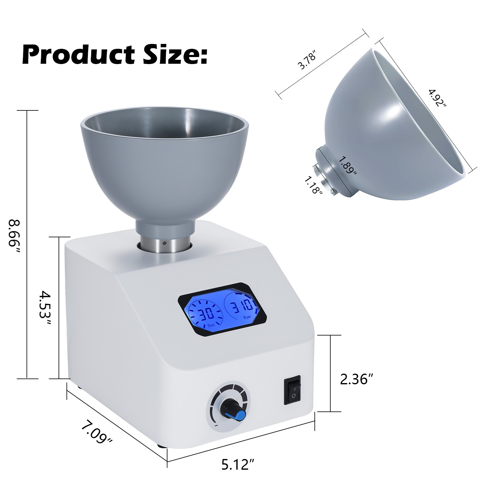 DENTAL LAB DIE STONE IMPRESSION MATERIAL ALGINATE MIXER 110V or 220V