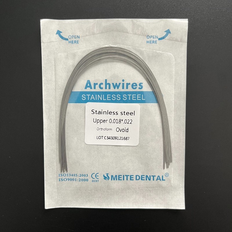 10Pcs Dental Orthodontic Arch Wire Stainles Steel Rectangular Ovoid/Nature Form