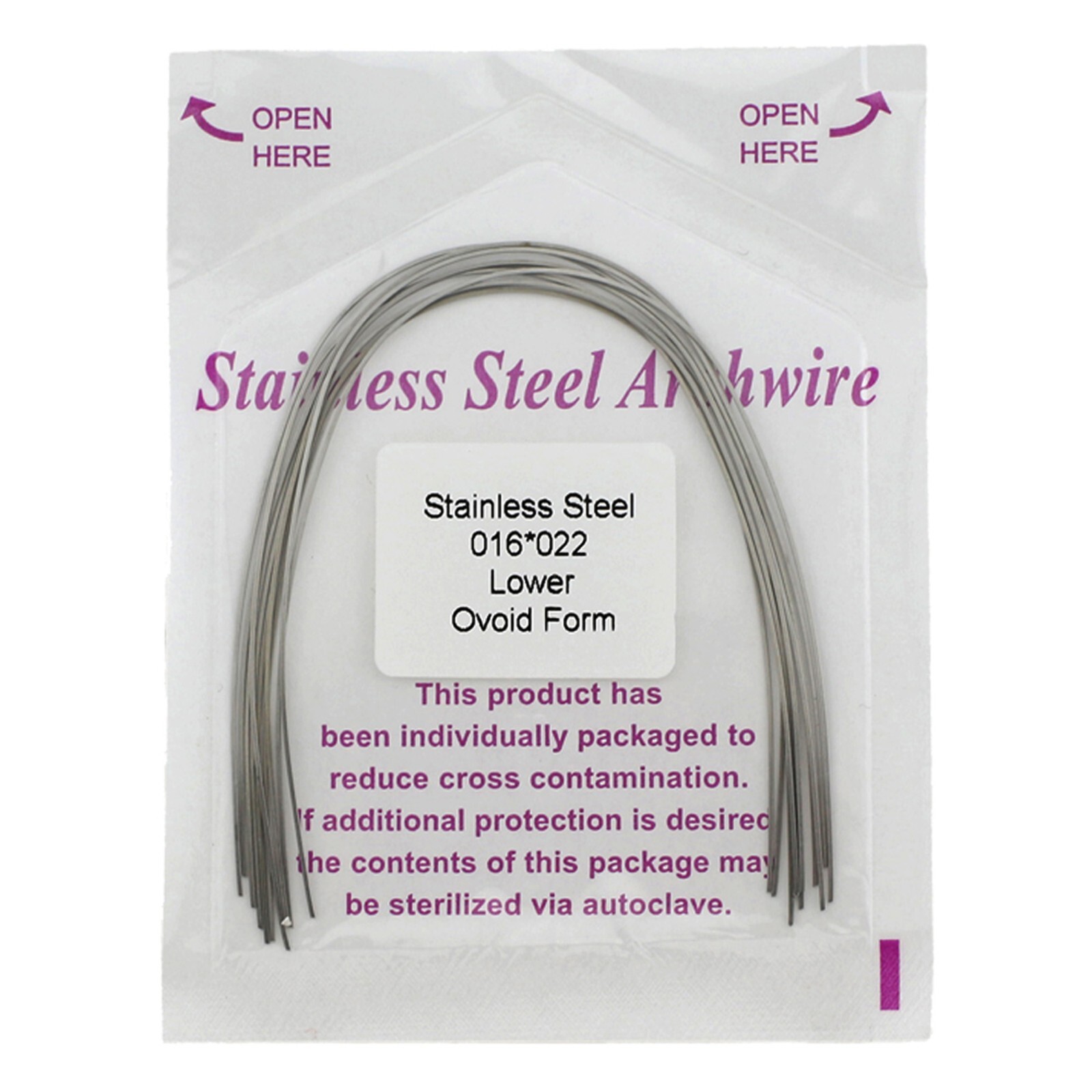Orthodontic Arch Wire NiTi Stainless Steel Archwires Round Rectangular Natural