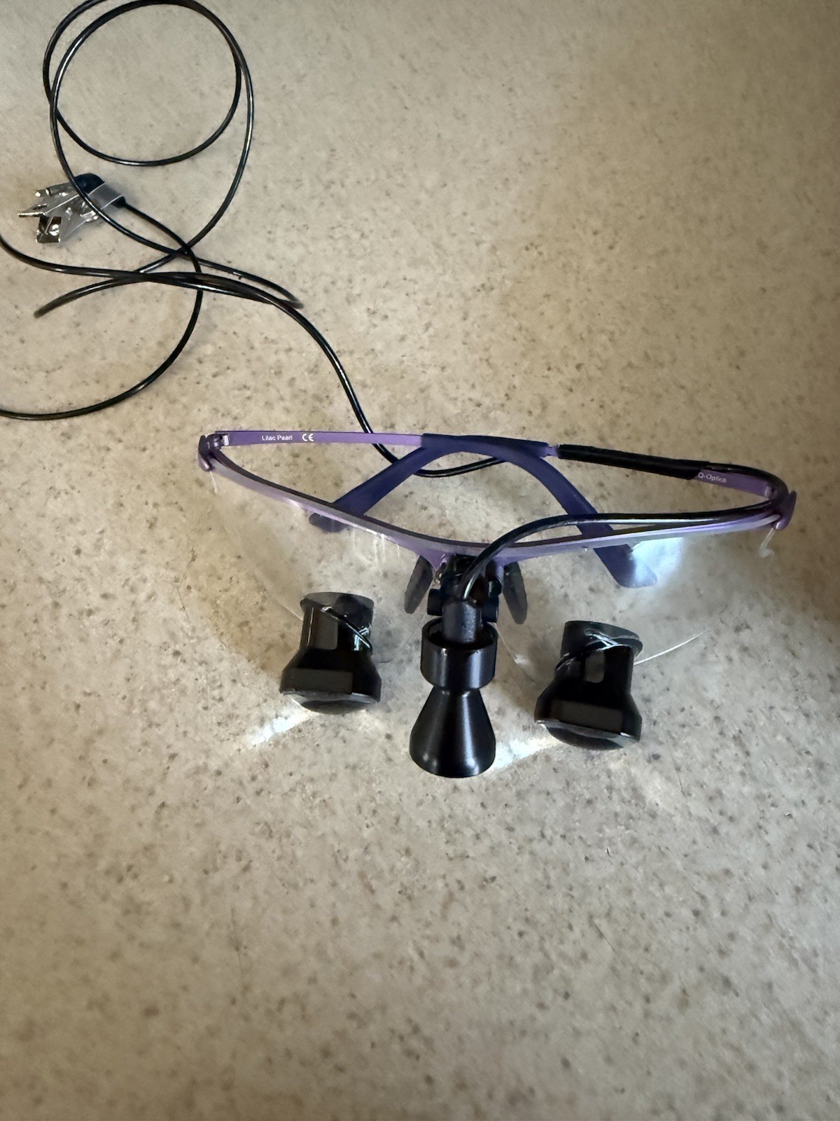 Q-Optics Dental Loupes 2.5 Magnification Lilac Purple