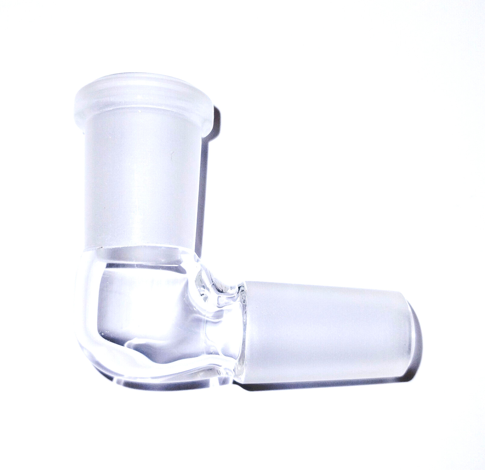 B Quality 14mm 90 Degree Angle Glass Ground Joint Attachment Adapter GonG Elbow