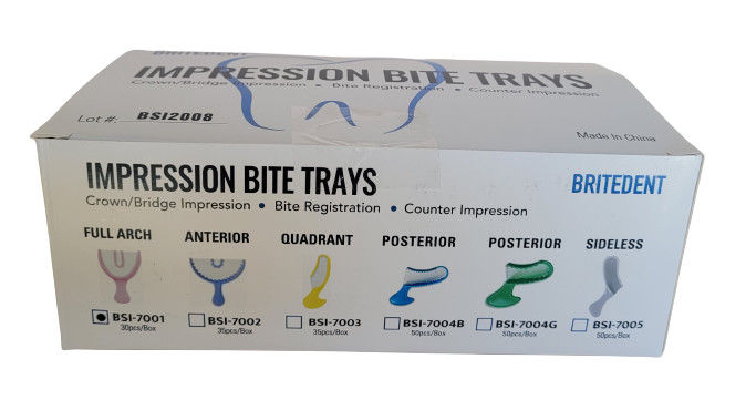 Bite Registration Dental Impression Trays. All Sizes. Triple Trays