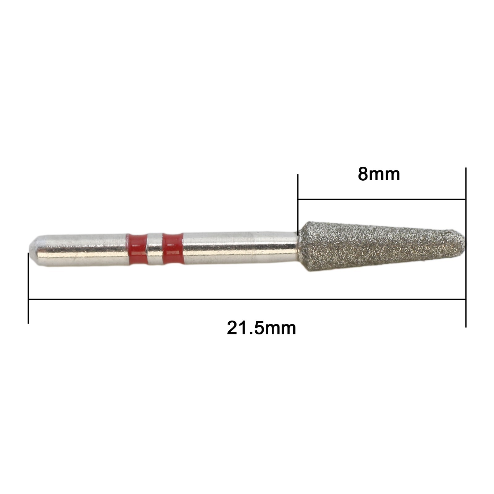 Zirconia Adjustment Diamond Burs Round End Taper Z856/025F for High Speed FG