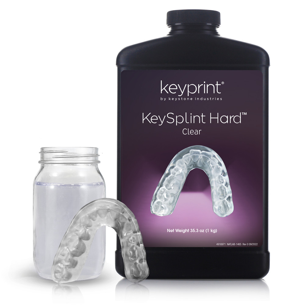 KeySplint Hard Clear (1kg) – Biocompatible, Abrasion Resistant, Easy to clean