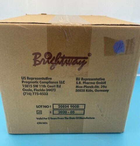 Brightway Power Free Nitrile Examination Gloves 100/Box-Case of 10 Small Purple