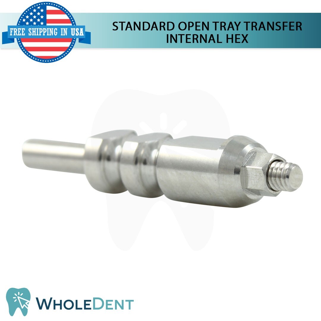 1x Transfer Coping Open Tray Standard Platform Ø4.75mm Dental Int Hex 2.42mm